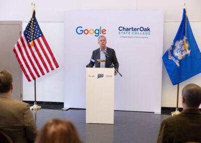 Charter Oak State College and Google have partnered to launch the groundbreaking Connecticut Online AI Academy